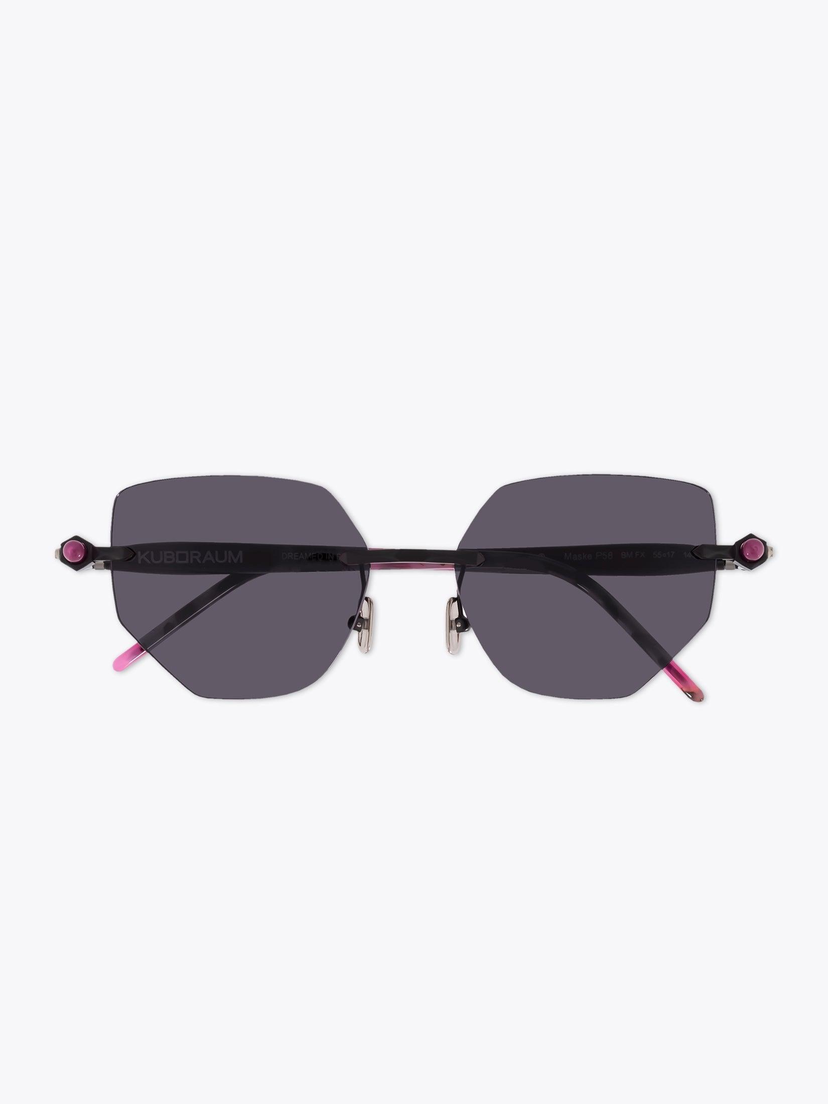 KUBORAUM Mask P58 — Sunglasses — Black front view