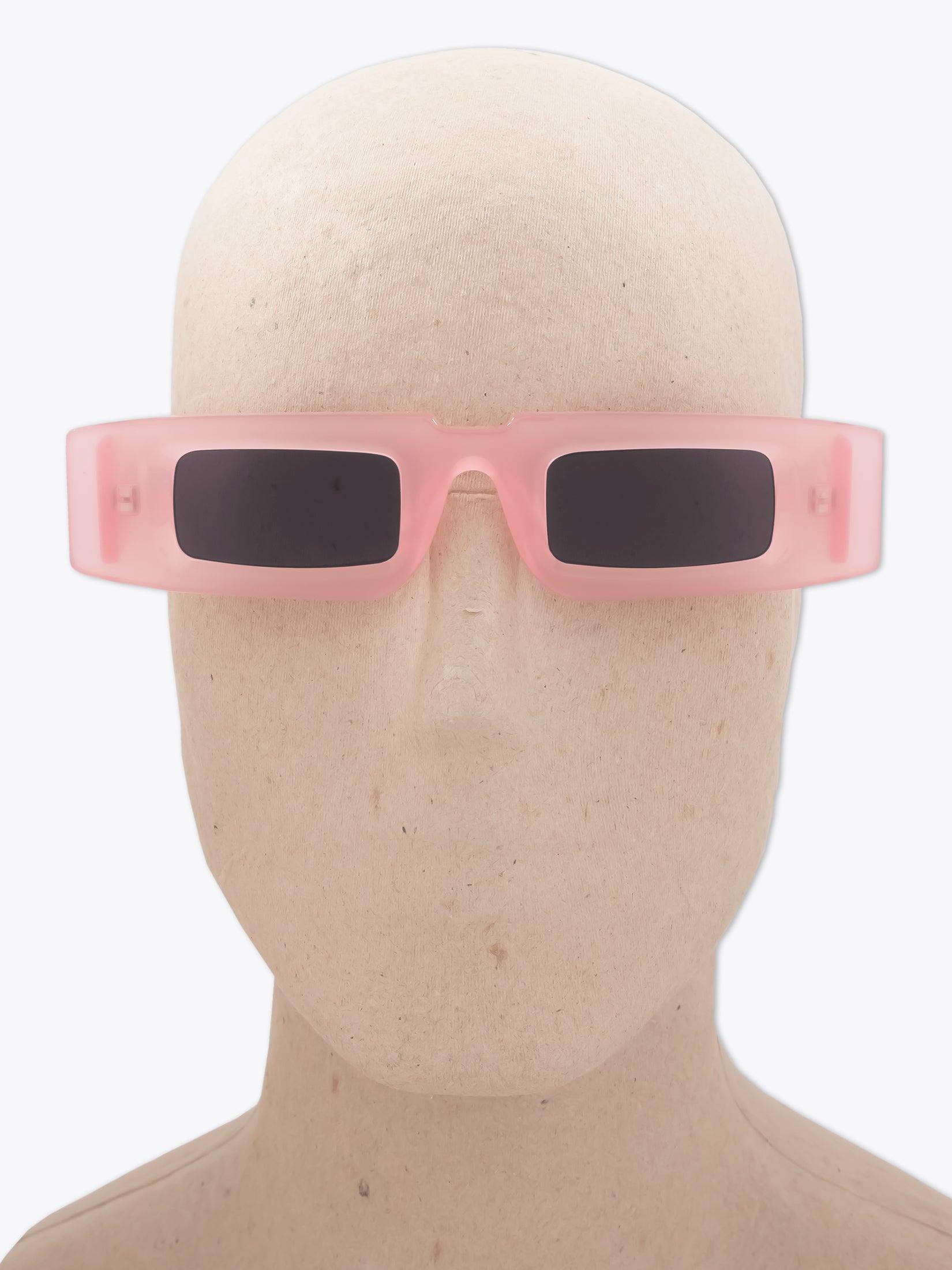 KUBORAUM Mask X5 — Sunglasses — Pink worn on mannequin