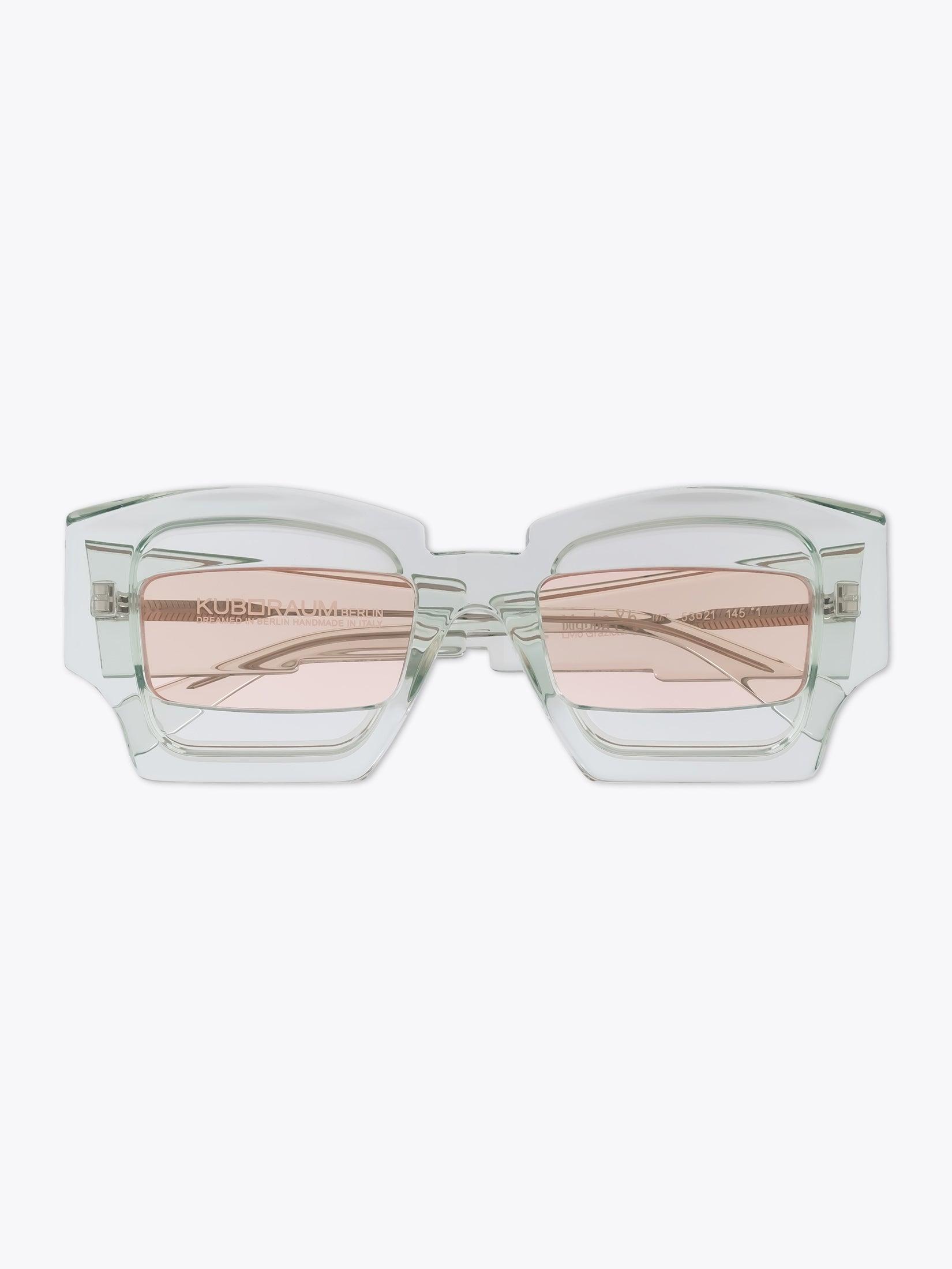 KUBORAUM Mask X6 — Sunglasses — Crystal Mint front view