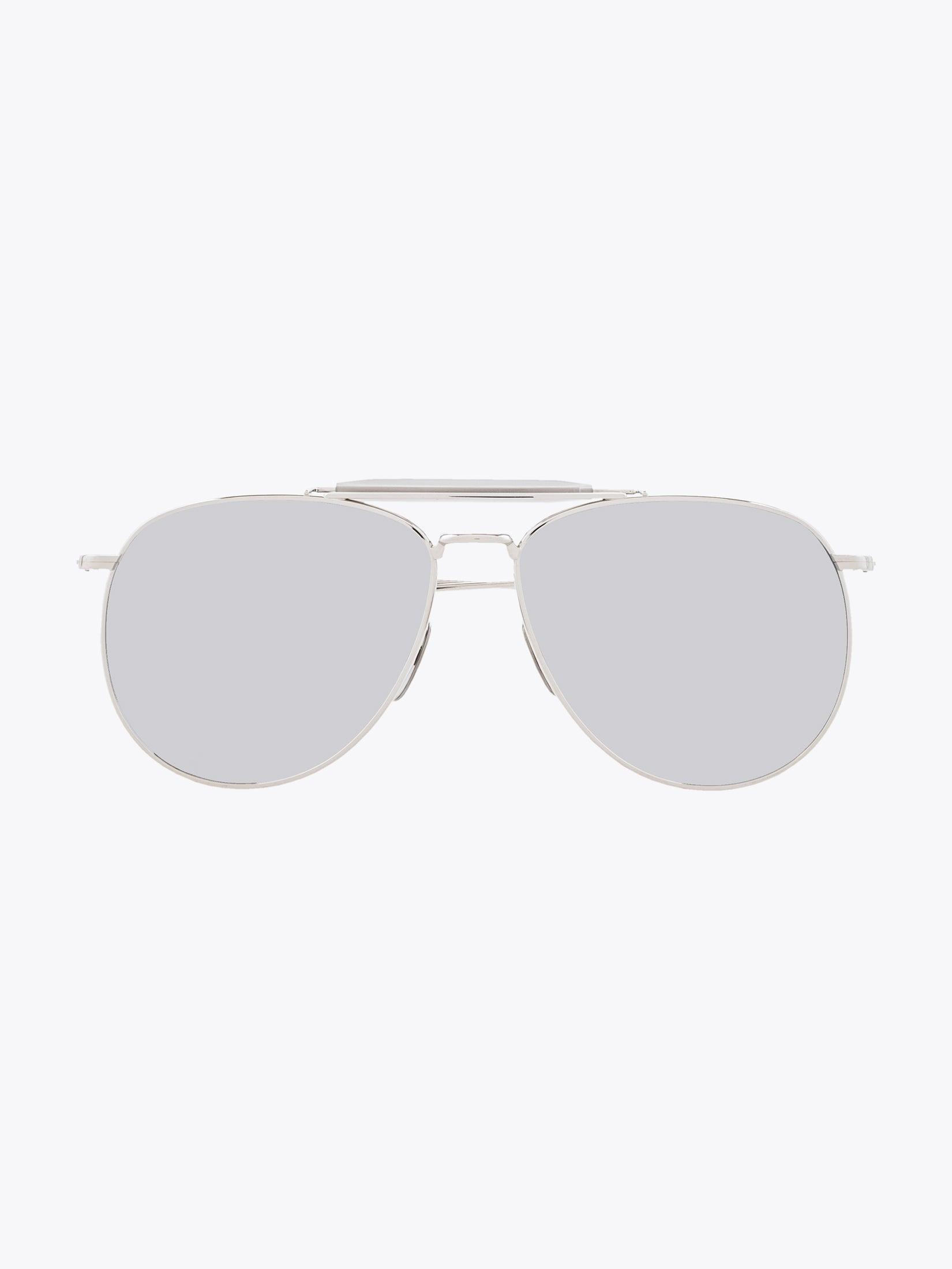 THOM BROWNE EYEWEAR TB-015 Silver Sunglasses - APODEP.com