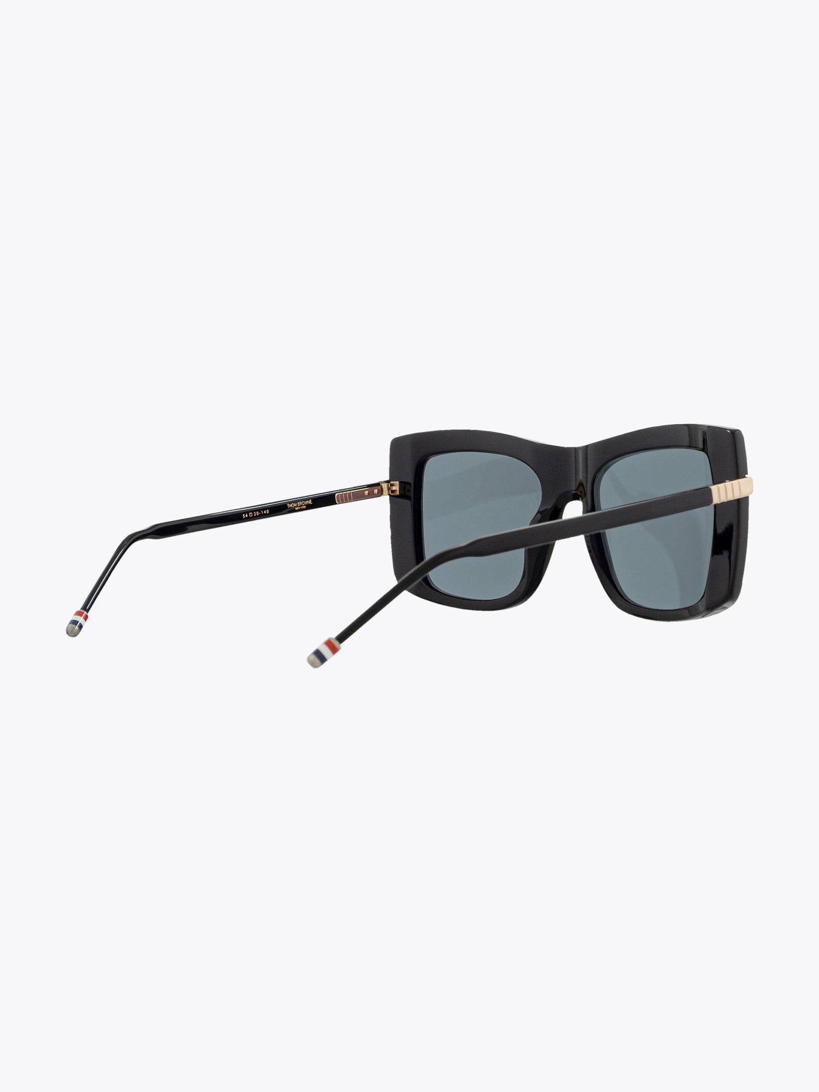 THOM BROWNE EYEWEAR TB-419 Black Sunglasses - APODEP.com