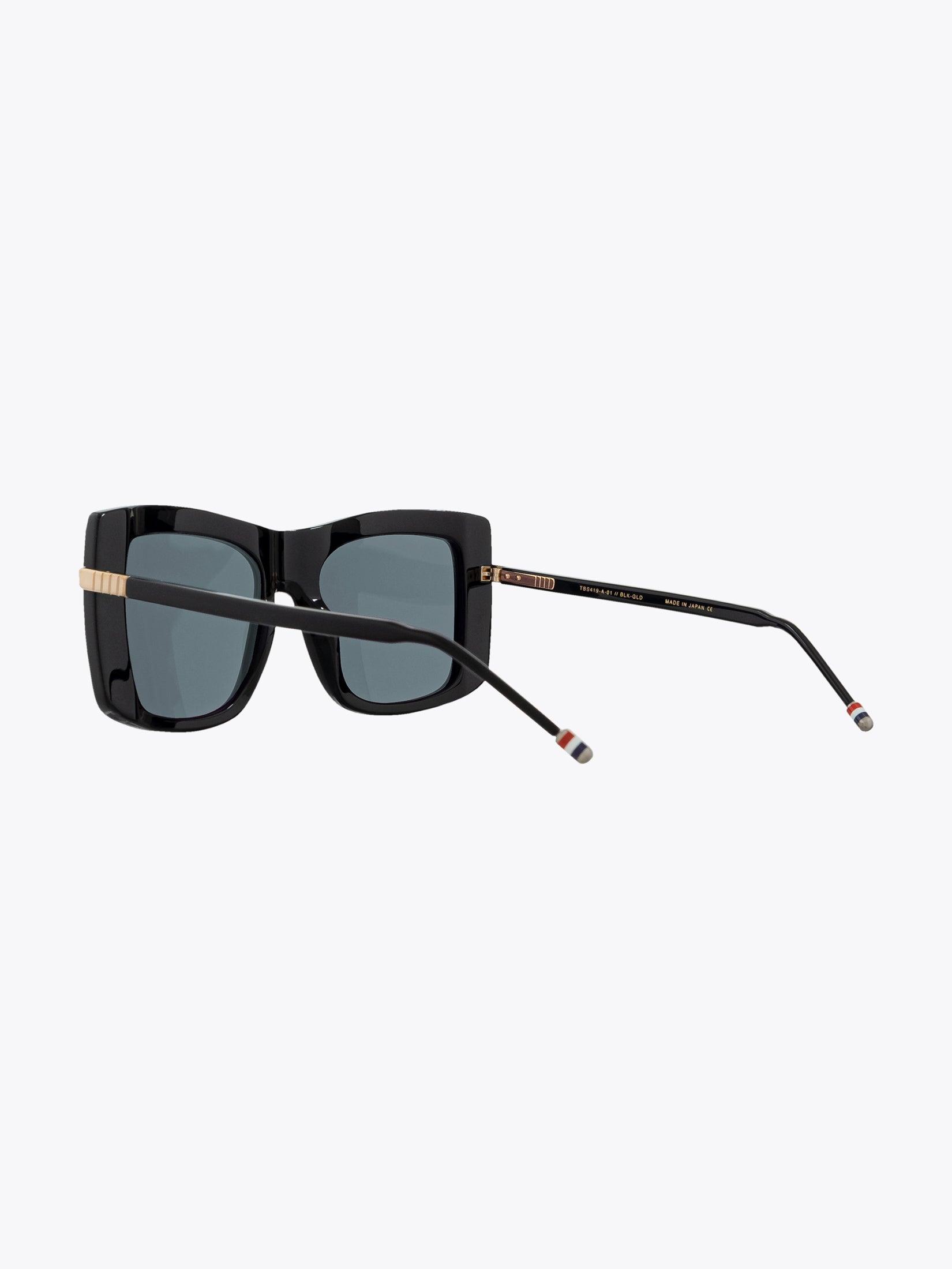 THOM BROWNE EYEWEAR TB-419 Black Sunglasses - APODEP.com