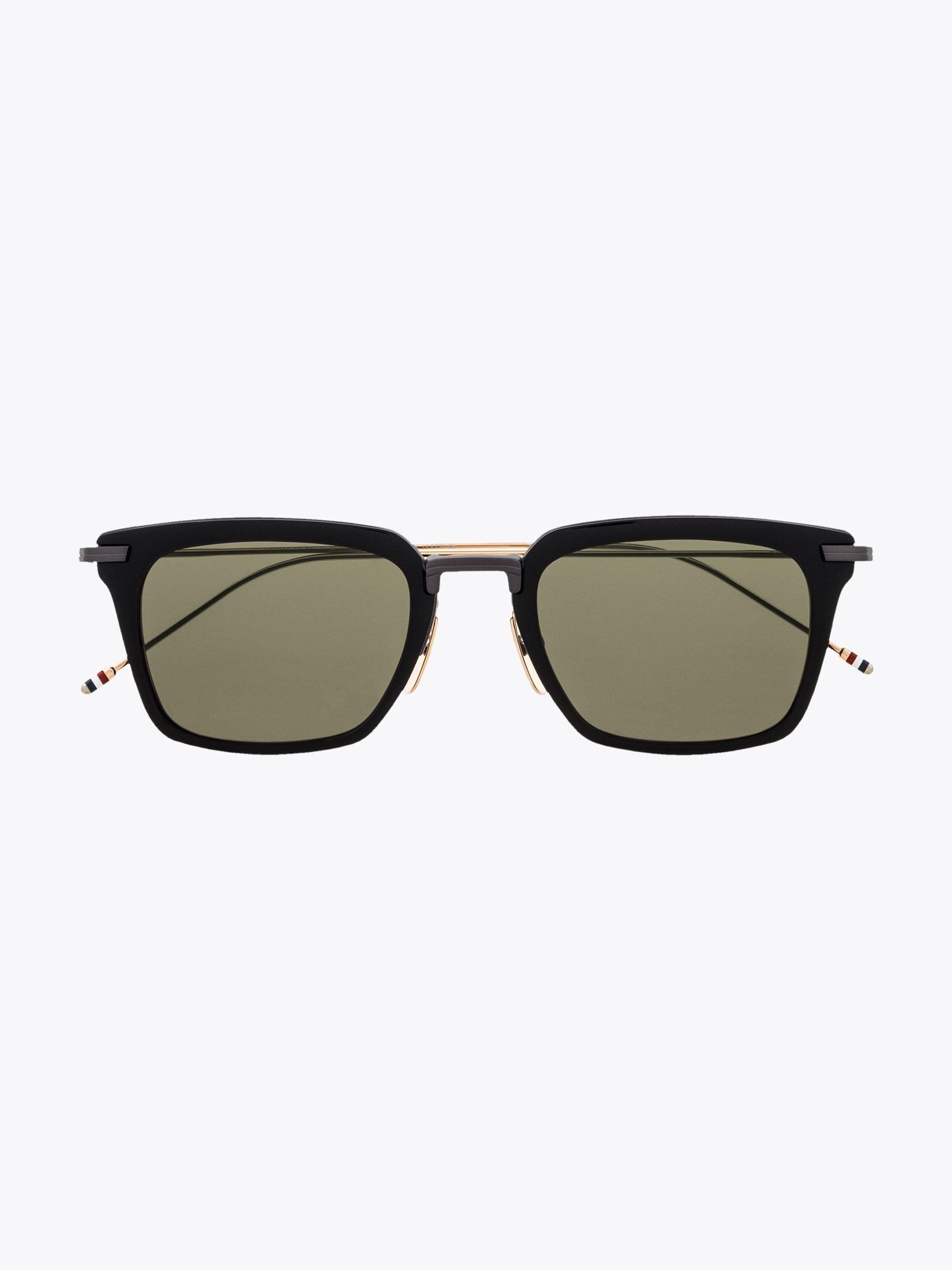 THOM BROWNE EYEWEAR TB-916 Black Iron Sunglasses - APODEP.com