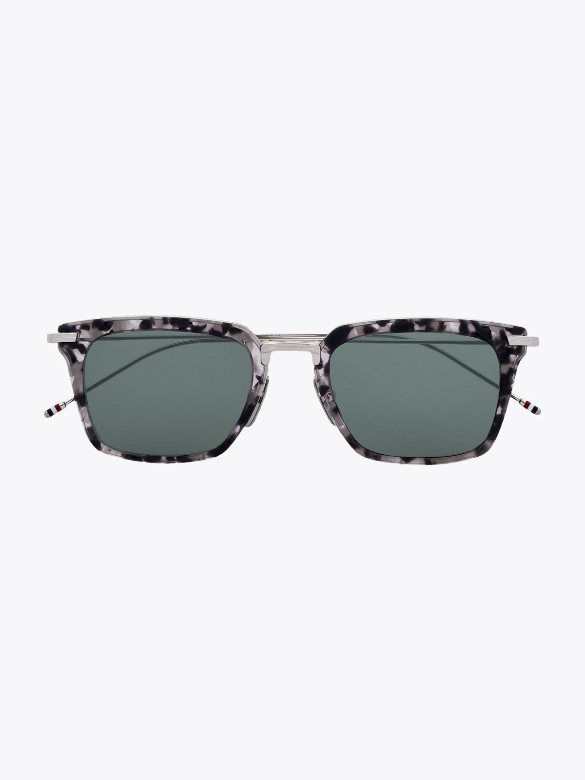 THOM BROWNE EYEWEAR TB-916 Grey Tortoise Sunglasses - APODEP.com